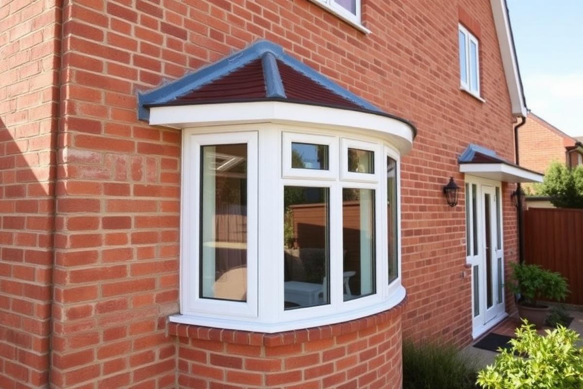 Replacement white uPVC windows on a family home